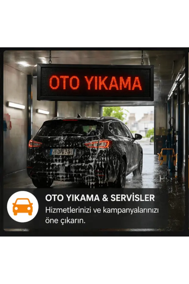32x64 LED Kayan Yazı Tabela – Yüksek Parlaklık, Dikkat Çeken Reklam Çözümü